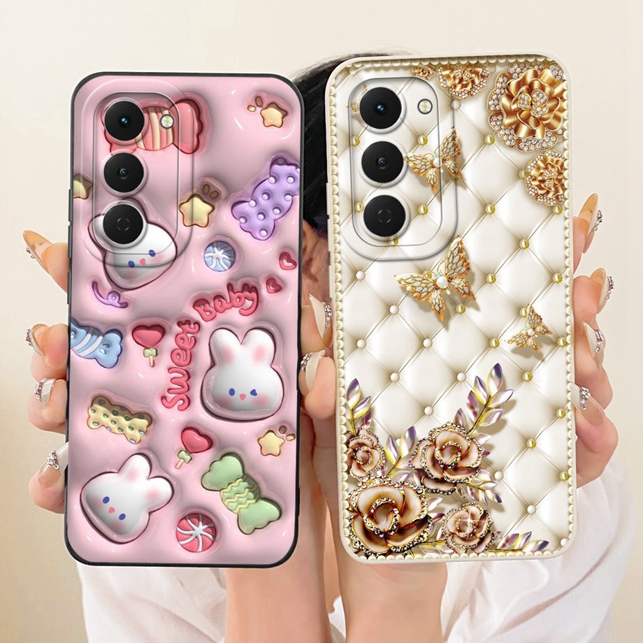 Dành Cho Tecno Spark 40 Pro 4G Vỏ Bướm Sơn Bunber Cho Tecno Spark40 40 Pro Vỏ Silicon Mềm