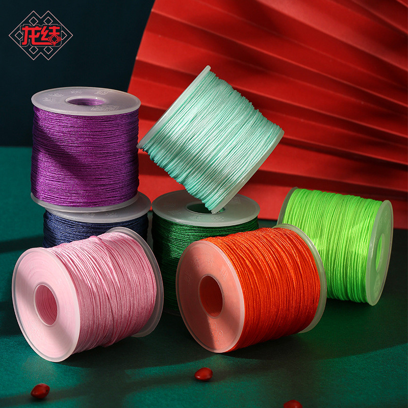 Nút thắt rồng số. 72 Sợi Ngọc Handmade Vòng Cổ Dây Bện Trang Sức Chủ Đề 80 Màu Sắc Sáng Ngọc Sợi Nhu