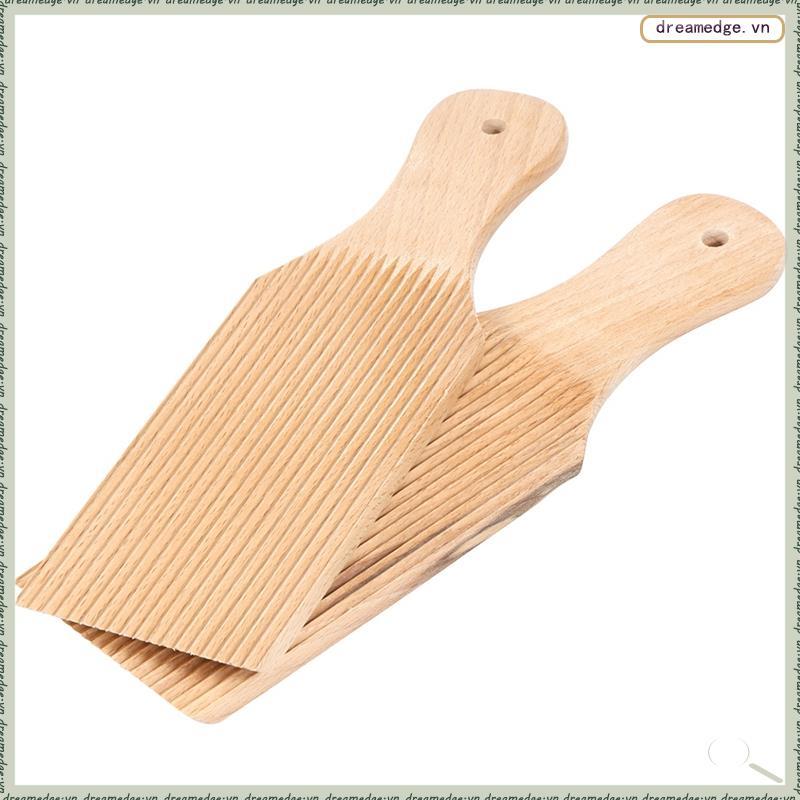 [dreamedge] Bảng Gnocchi bằng gỗ 2 chiếc Mái chèo bơ Spaghetti Macaroni Pasta Dụng cụ làm máy làm Gn