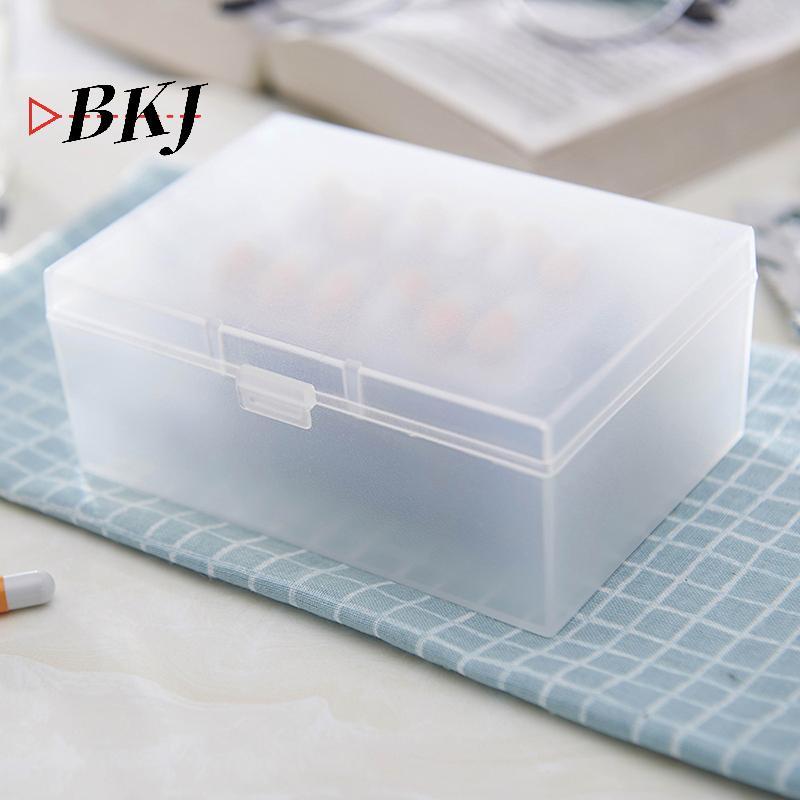 [KJ] Hộp đựng đồ hình chữ nhật bằng nhựa Mini Hộp đựng đồ trang sức chống bụi trong suốt bền [Mới]
