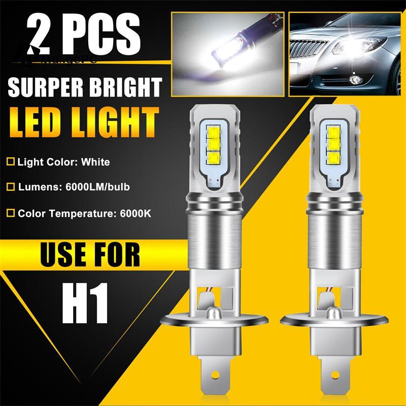[Max-t] 2 Cái H1 6000K Siêu Sáng Trắng 6000LM DRL Bộ Bóng Đèn Pha LED High-Beam Mới