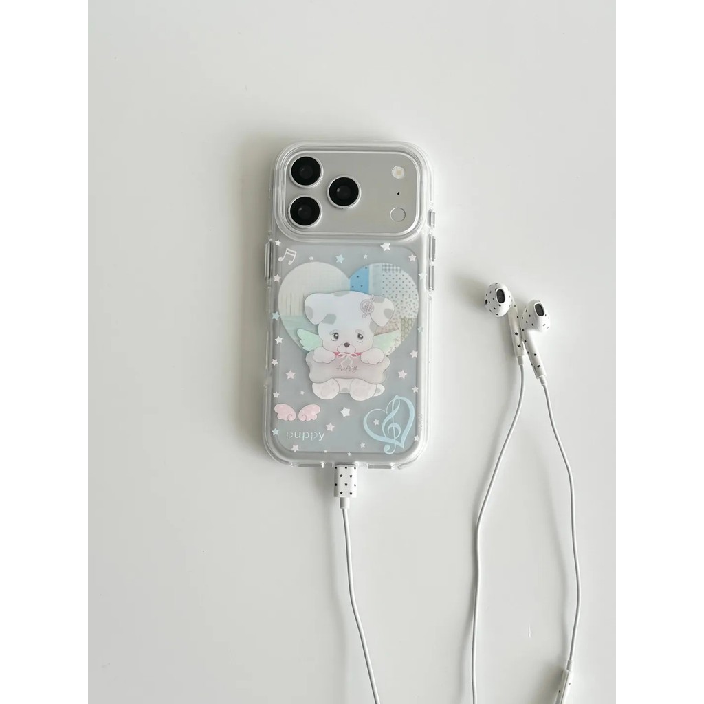 Ốp Điện Thoại Dễ Thương Chó Con Gối Mờ Chống Sốc Phong Cách Dễ Thương Cho iPhone 17 Pro Max 16 Pro M