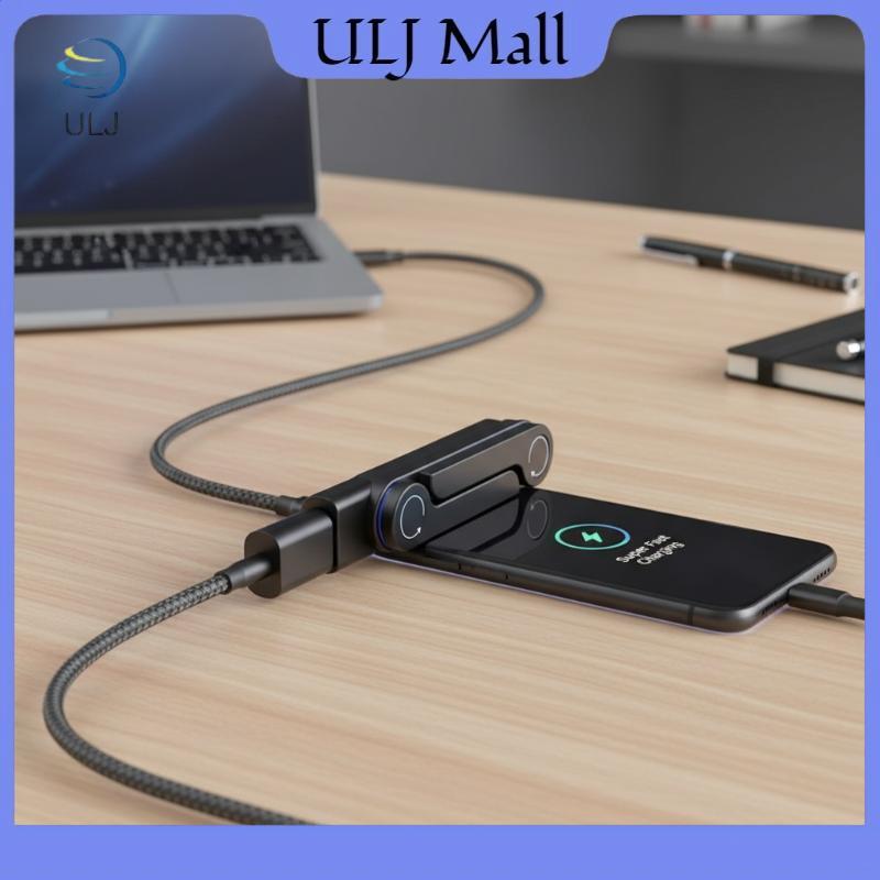 Bộ chuyển đổi sạc nhanh ULJ Type C 240W Bộ mở rộng di động xoay USB C 240W cho ký túc xá sinh viên c