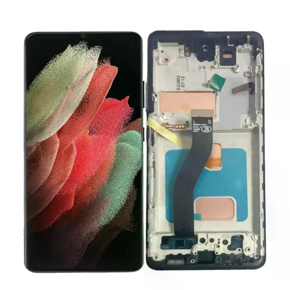 6,8 Inch TFT Dành Cho Samsung Galaxy S21 Ultra 5G SM-G998U G998F G998B SM-G998U Màn Hình LCD Bộ Số H