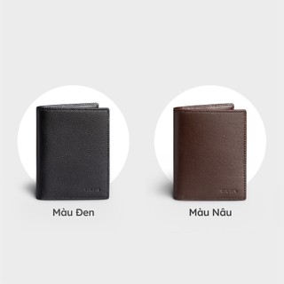 Ví nam da bò Trita (Thời trang nam dáng đứng basic - Ví da 
RVN22) Bagsmart