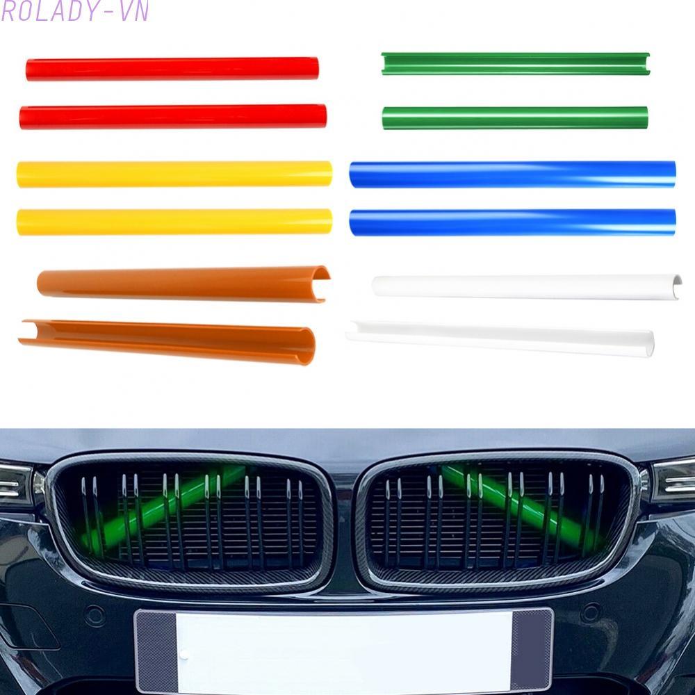 #ROYALLADY#V Wrap Grill Bar Trim Strips ABS Trim Cover for BMW E60 E65 E66 Front Grille