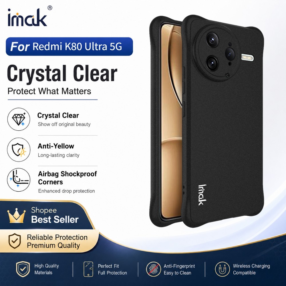Ốp lưng trong suốt Cho Redmi K80 Ultra K80 Pro K80 5G Chống Sốc Trong Suốt Lớn Lên Edge CA0002