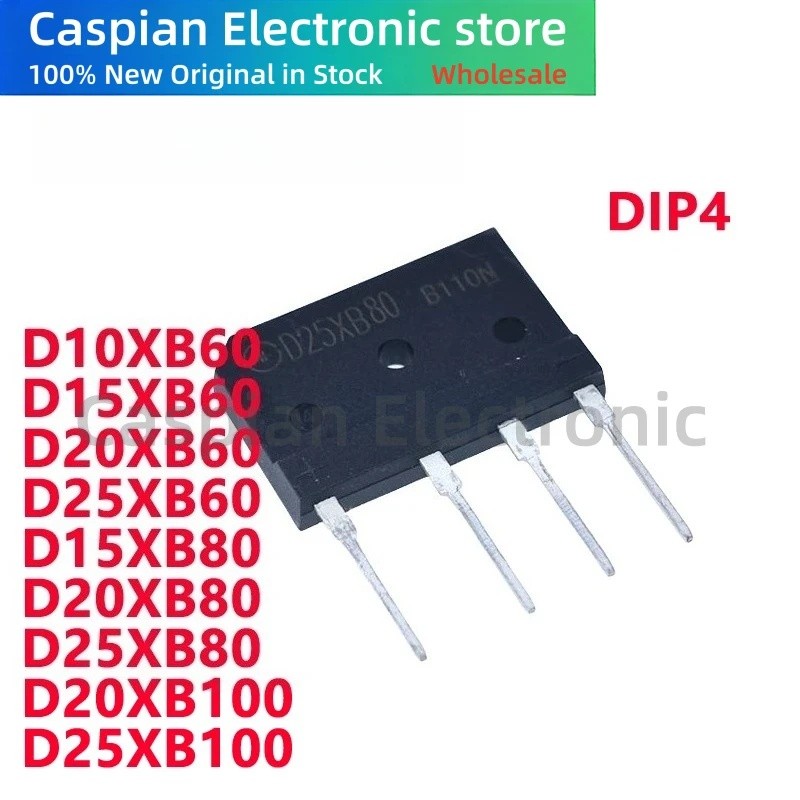 5 CÁI D10XB60 D10XB80 D15XB60 D15XB80 D20XB60 D20XB80 D20XB100 D25XB60 D25XB80 D25XB100 DIP4 Chỉnh L