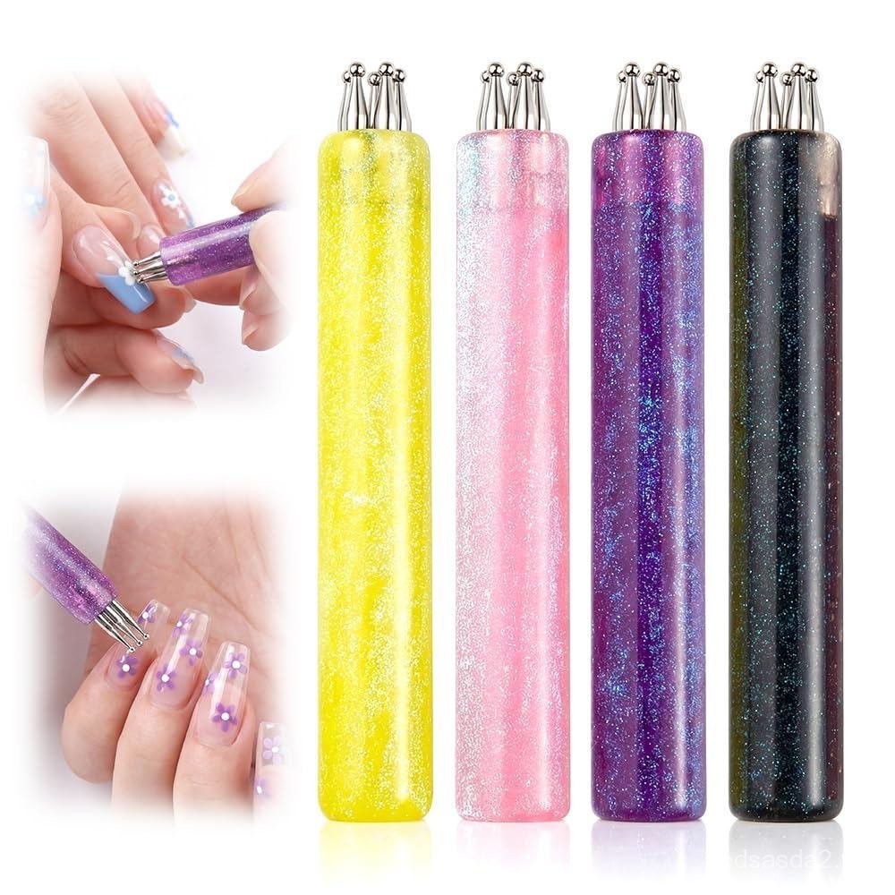 4Support5Flower-shaped nail art dotting pen，2026New Spring Daisy Nail Art Design Special Dotting Too