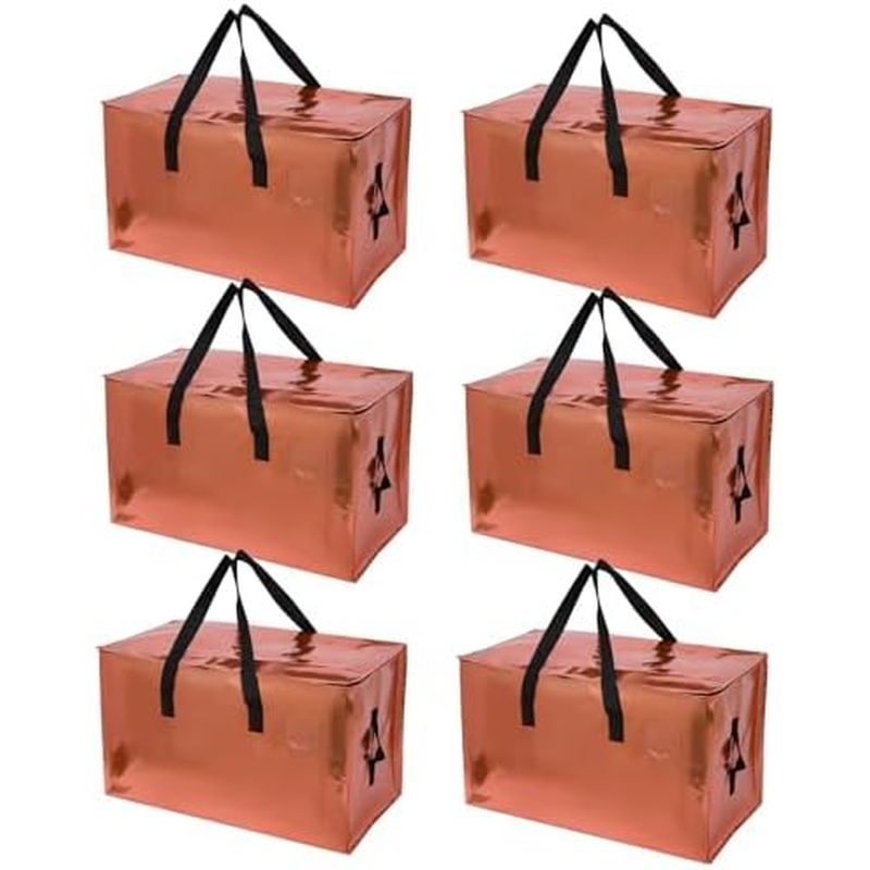 6 Pack Moving Bags Heavy Duty, Extra Large Moving Bags, Moving Supplies, Storage Bags with Handles a