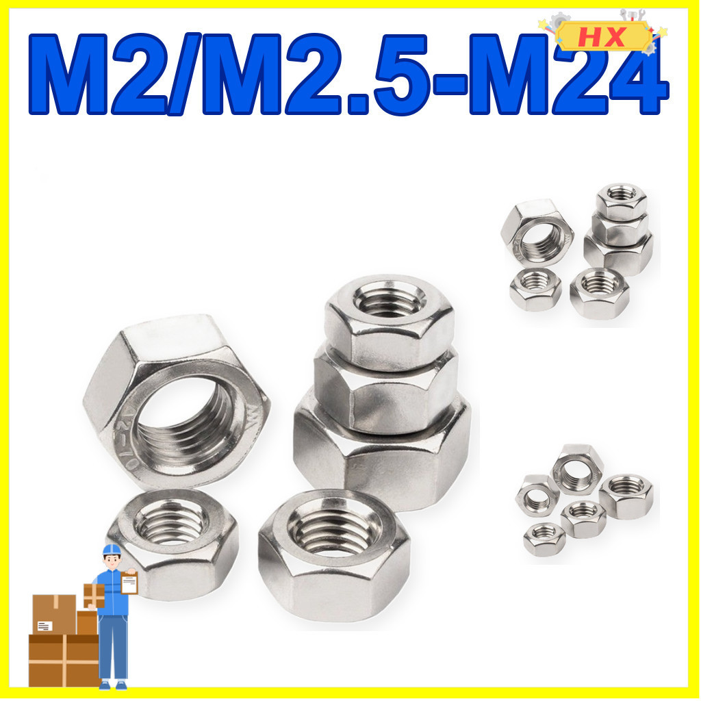 M2-M24 Đai Ốc inox 316, Tán Dẹp, Tán Ecu [LBG-2]