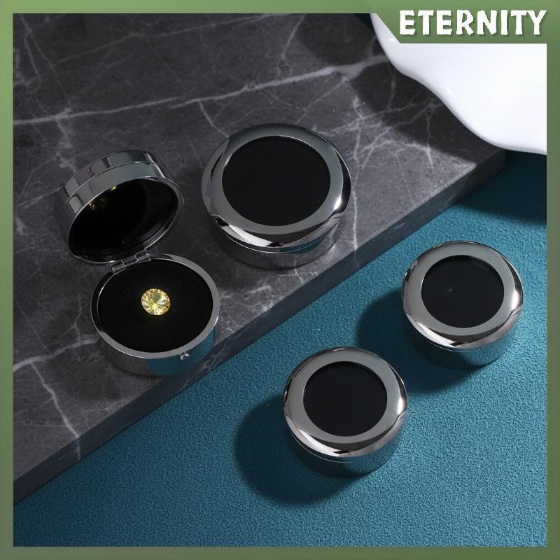 ETERNITY SStore Hộp trưng bày đá quý tròn bằng kim loại Hộp đựng đồ trang sức bằng đá Paaging để trư