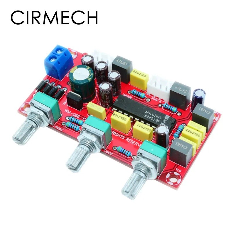 FZ CIRMECH LM1036 OP-AMP HIFI Bộ khuếch đại tiền khuếch đại âm lượng Bảng điều khiển EQ DIY KIT và t