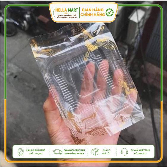 100 bộ Khay Túi Trung Thu 125 150g Cái Cò Bao Bì Đựng Bánh Trung Thu Khay Túi Bánh Đóng Gói Bánh