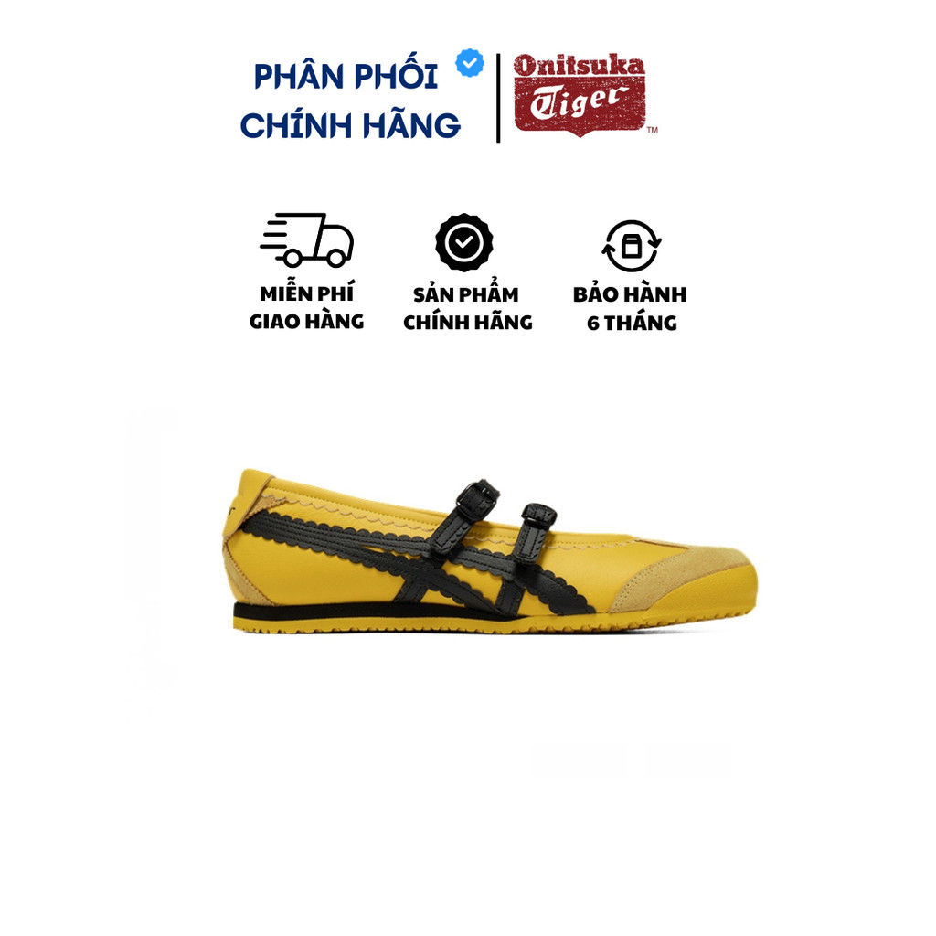Giày Búp Bê Ballet Onitsuka Tiger Mexico 66 TGRS ''Yellow Black'' [1182A678 750] Chính Hãng Real Ful