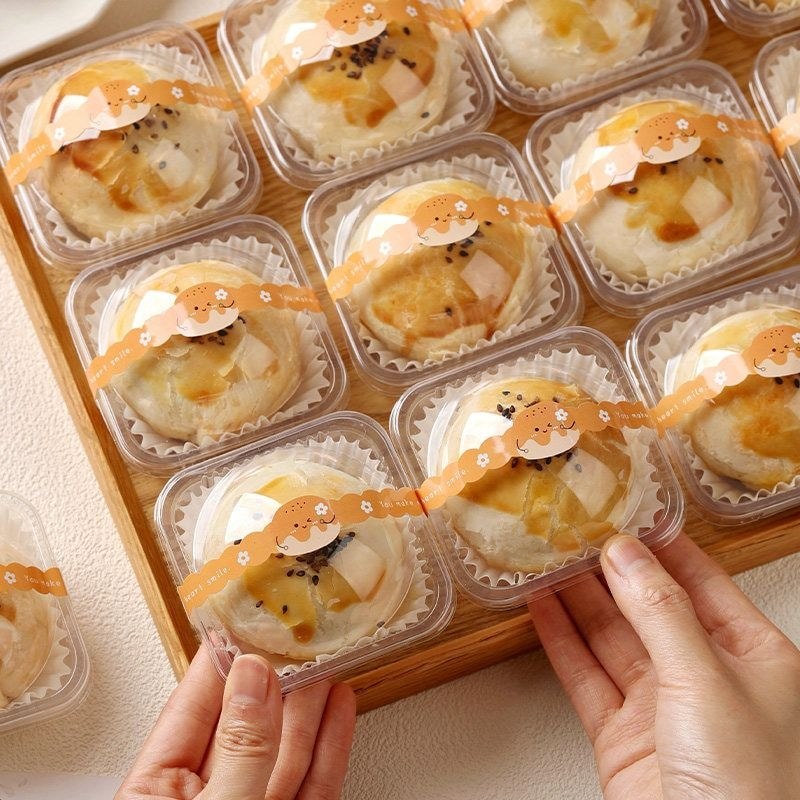 Hộp Quà Bánh Rơm Nướng Hộ Gia Đình Hộp Vỉ Phong Cách Mới H4S