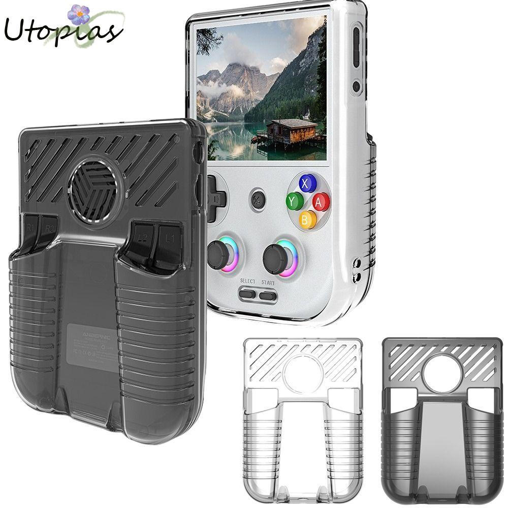 Vỏ bảo vệ UTOPIAS, Vỏ bảo vệ TPU chống rơi trong suốt, Vỏ điều khiển cầm tay chống sốc cho Anbernic 