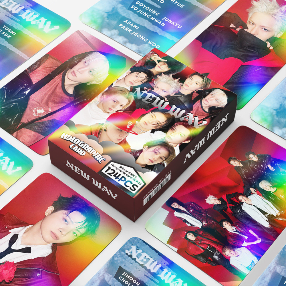 Bộ 50-55 Tre PEASURE NEW WAV Laser HOLOGRAPHIC LOMO Cards REBOOT KING KONG Photocards BONA Haruto Hy
