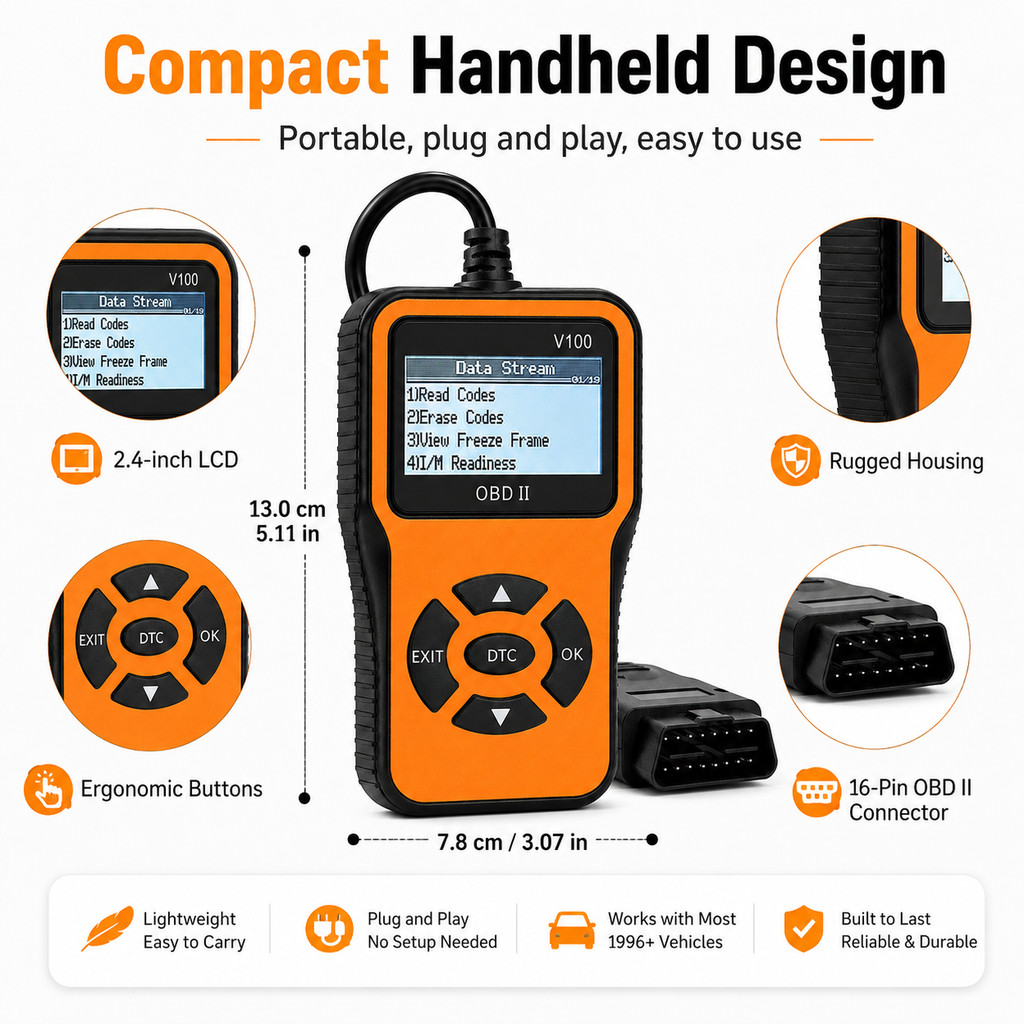 Universal ‐ Obd2 ‐ Scanner ‐ Portable ‐ Auto ‐ Chẩn đoán ‐ Code ‐ Reader ‐ For ‐ Car ‐ Repair ‐ Engi