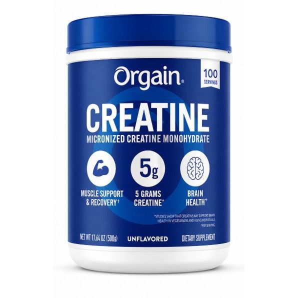 Orgain Creatine Monohydrate Micronized 500g - Creatine Không Hương Vị Nhập Mỹ