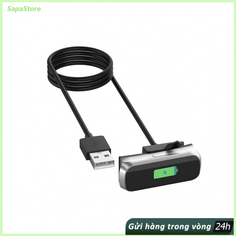 Dây sạc đồng hồ Samsung Fit 2 Fit3 dài 1m, SM R220 R390 chính hãng Galaxy Fit 2, Dài 1m