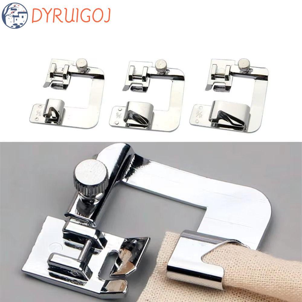 DYRUIDOJ Hemming Presser Foot, 6-25mm Đa Năng Cán Hem Presser Foot, Phụ Kiện Máy May Có Thể Điều Chỉ