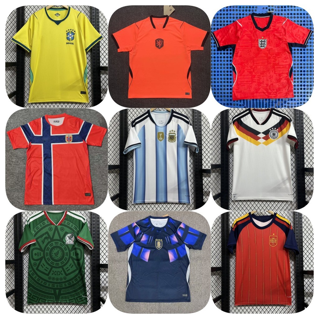 World Cup Jersey Fans Soccer Uniform Brazil Uruguay Mexico Germany England Spain Jersey iFTx