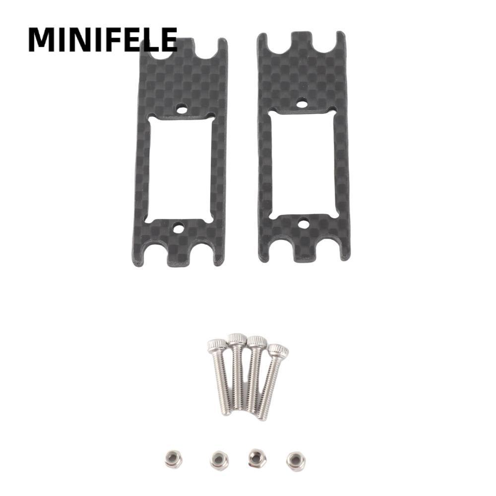 MINIFELE 2 Cái / bộ Tấm chuyển đổi servo sợi Carbon, Tấm chuyển đổi servo màu đen nhẹ, Tấm chuyển đổ