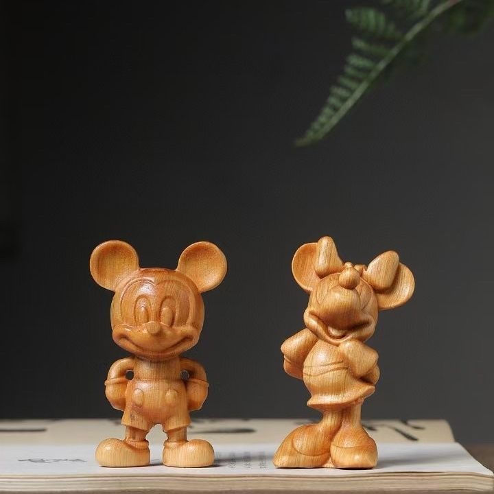 Super popular creative wooden ornaments, new wood carvings, desktop cultural items, hand-held and ca