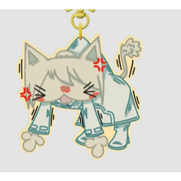 Arthur August Angel Angry Keychain  Nang Decor Shop DECOR