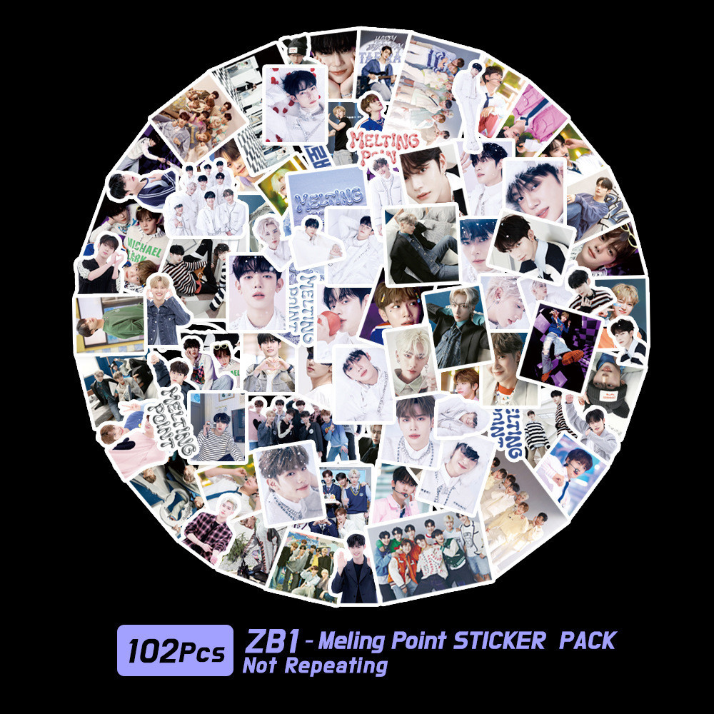 102 miếng dán ZEROBASEONE Melting Point, album ZB1, sticker không keo