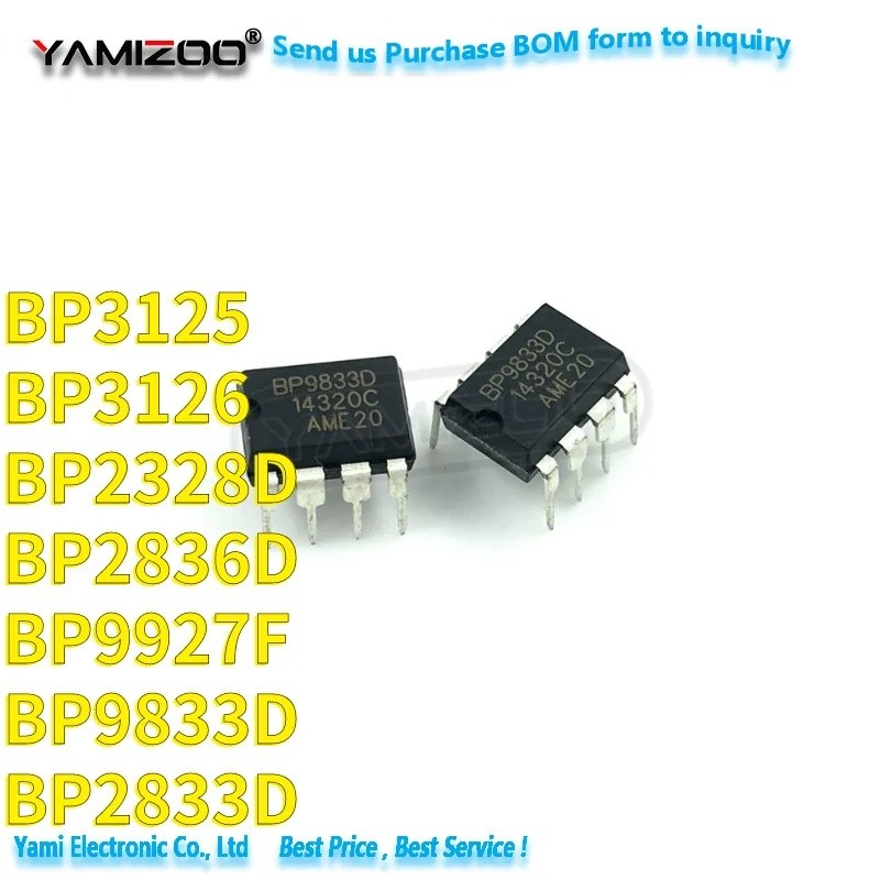 5 CHIẾC BP2836D DIP8 BP2836 DIP 2836D DIP-8 BP2328D BP2328 BP2833D BP2833 BP3125 BP3126 BP9833D BP98