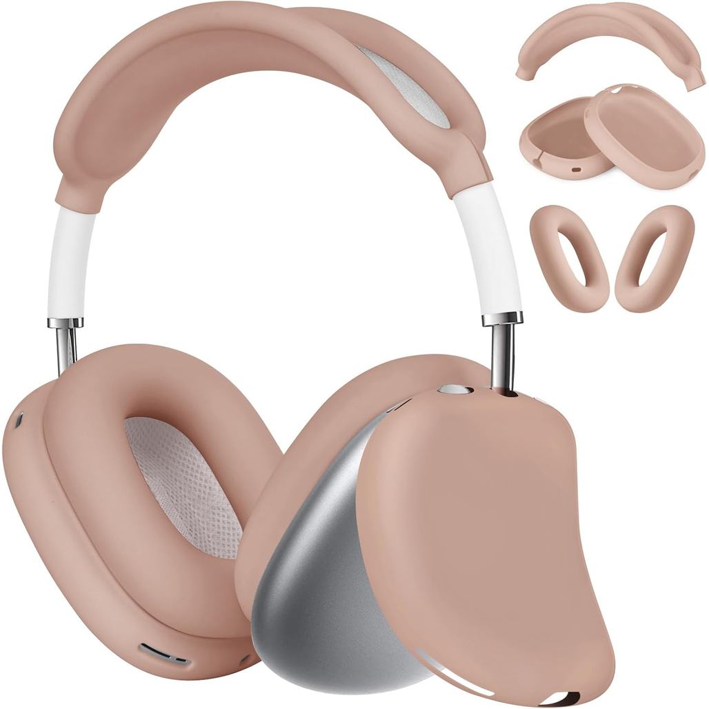Ốp lưng AIRSPO Airpod Max, Vỏ silicon cho tai nghe AirPods Max, Vỏ đệm tai chống trầy xước / Vỏ băng