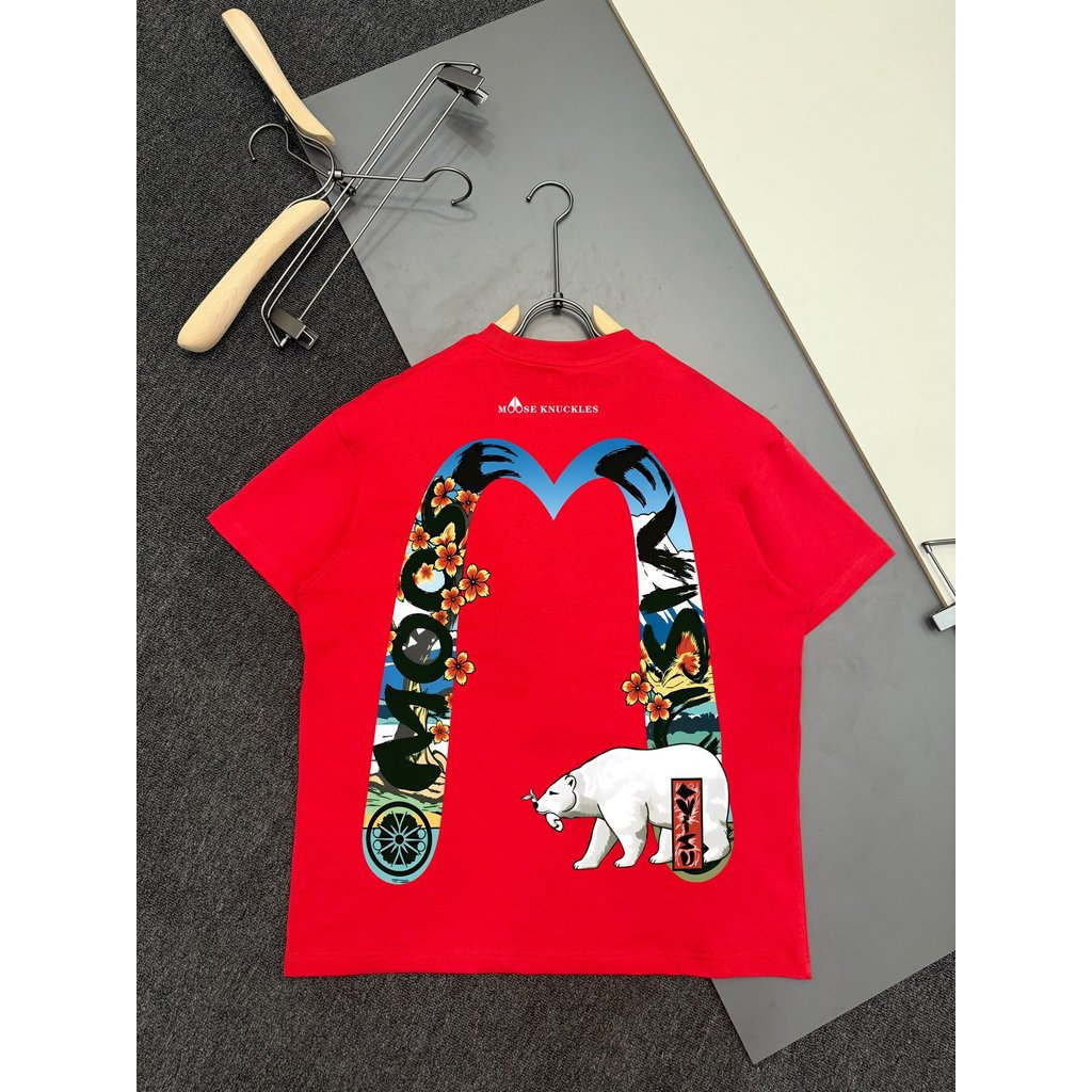 Áo thun Evisu / Áo thun Evisu Nam Nữ Áo thun in hình Áo khoác ngoài Áo Retro Phù hợp với 7BZM