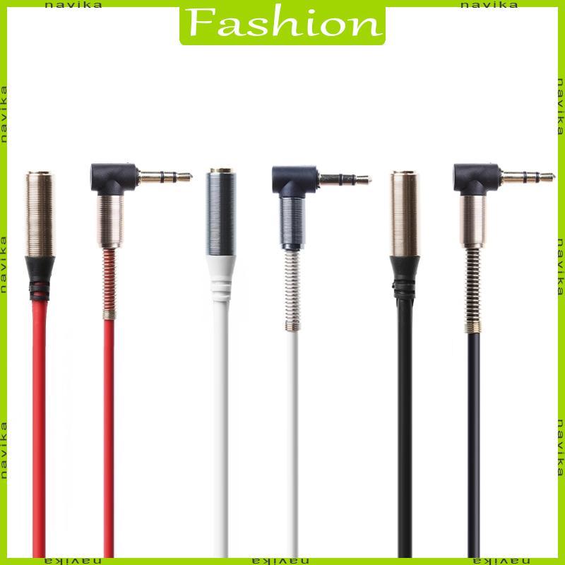 NA 3 5mm Nam Sang Nữ Góc Phải Adapter Jack Cắm Aux Nối Dài Adapter Cho Xe MP4 MP3