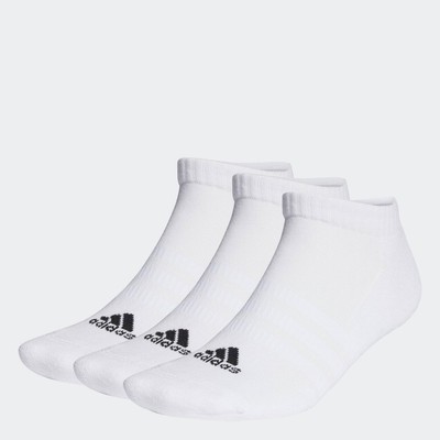 adidas Phong cách sống & Bóng rổ & Bóng lưới Bộ 3 Đôi Tất Cổ Thấp Lót Đệm Unisex trắng HT3434
