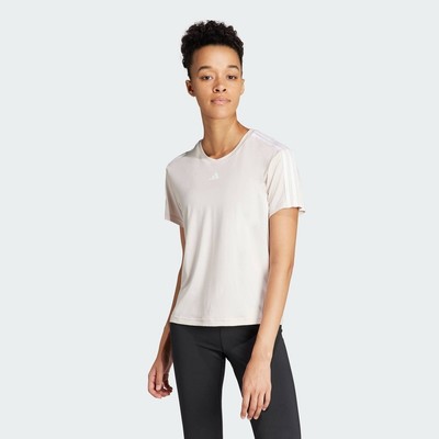adidas Gym & Training Áo Thun 3 Sọc Train Essentials AEROREADY Nữ Hồng IS4214