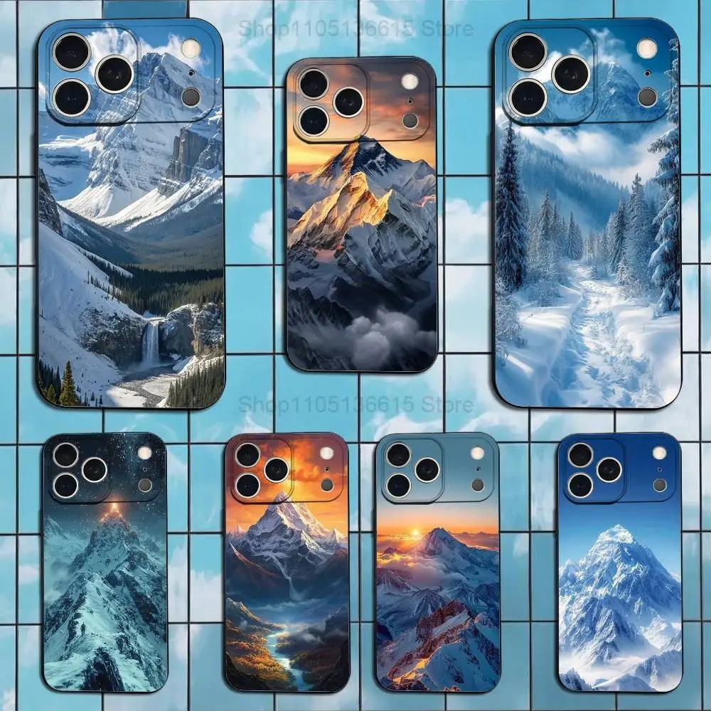 Ốp lưng TP-1 Sacred Mount Everest cho iPhone 12,14,16,17,13,17,13, X, Mini, SE, XS, Plus, Pro, Max, 