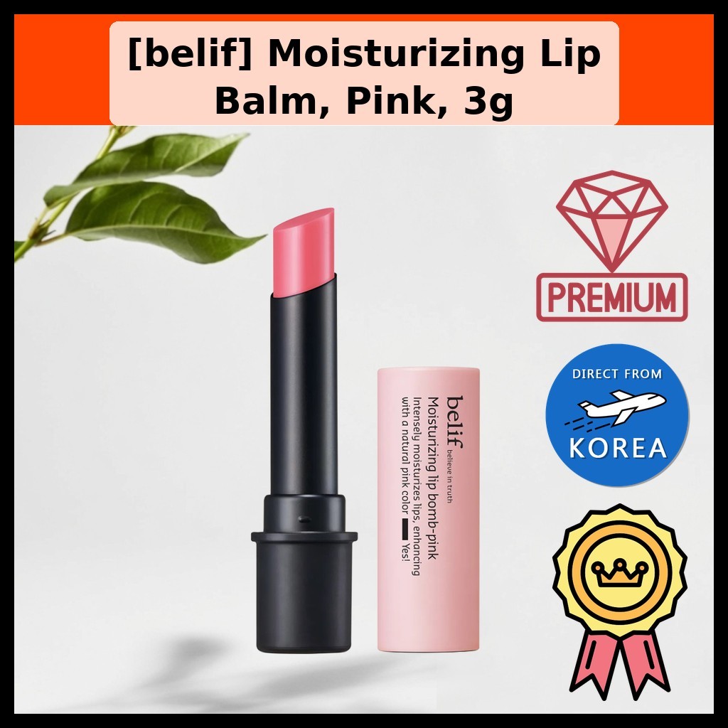 [belif] Son dưỡng môi dưỡng ẩm, Hồng, 3g/ Son dưỡng môi Hàn Quốc/ Soft & Supple/ Chính hãng của Kore
