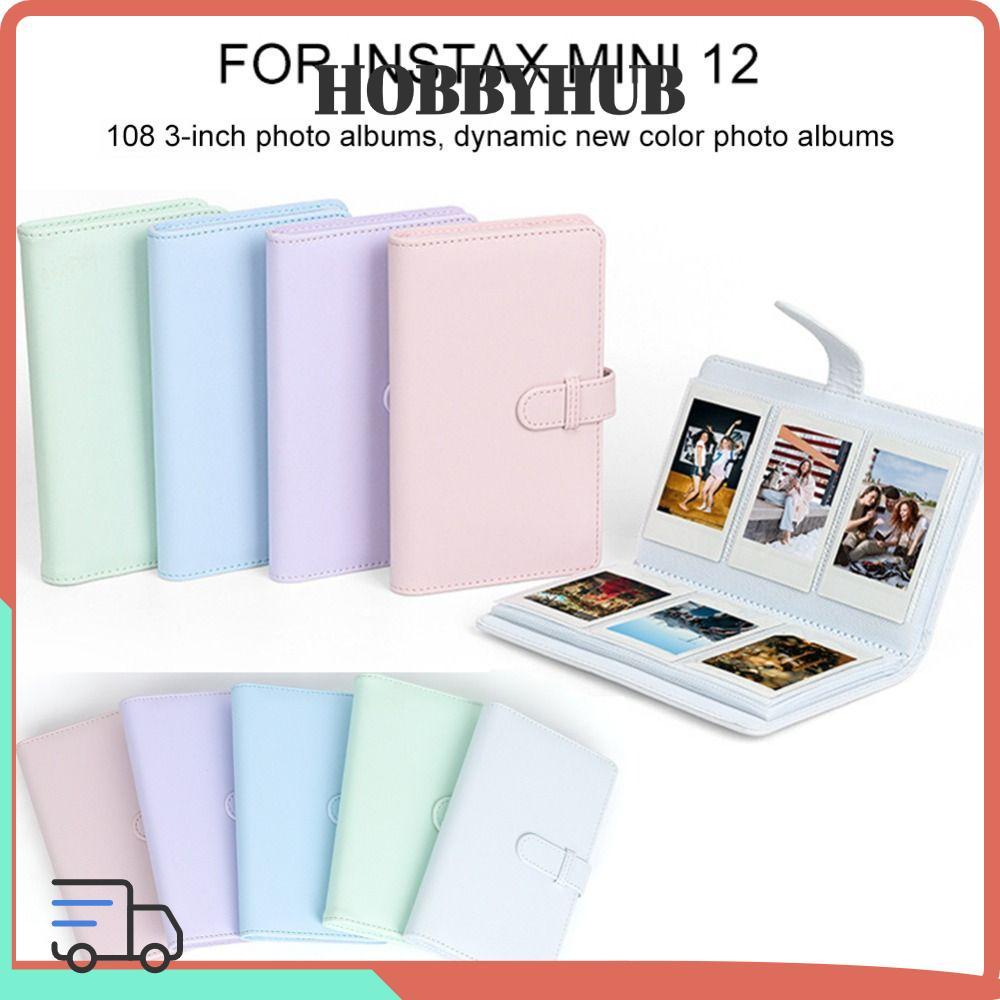 HOBBYHUB Phim Camera Da PU Đựng Thẻ Tem Vé 3 inch Cho Fujifilm Instax mini 12