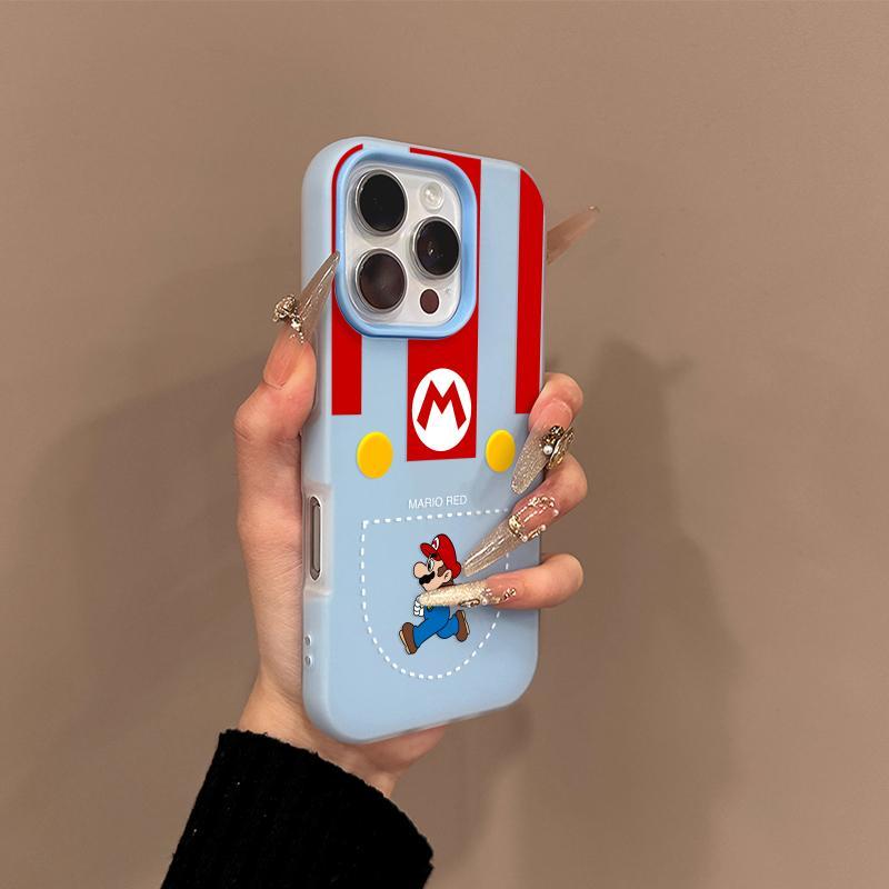 Mario Jelly 2 trong 1 Thích hợp cho iphone17promax Apple 16 Ốp điện thoại Huawei p90mate80nova14 Xia