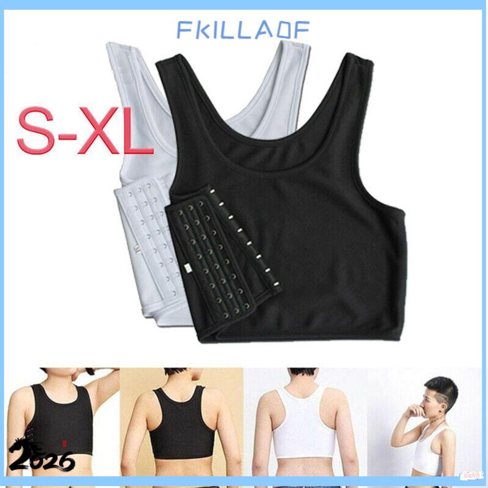 FKIL Corset Quần Lót Xe Tăng Áo Ngực Chất Kết Dính Đồng Tính Nữ Tomboy