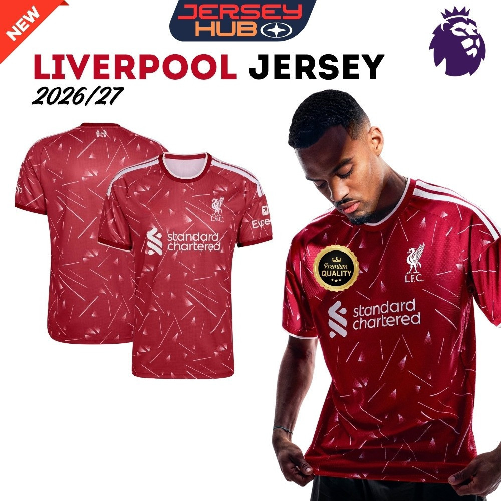 Liverpool Jersey Jersi 2026-27 Người hâm mộ phát hành chính thức Sân khách YNWA EPL Kit [SẴN SÀNG]