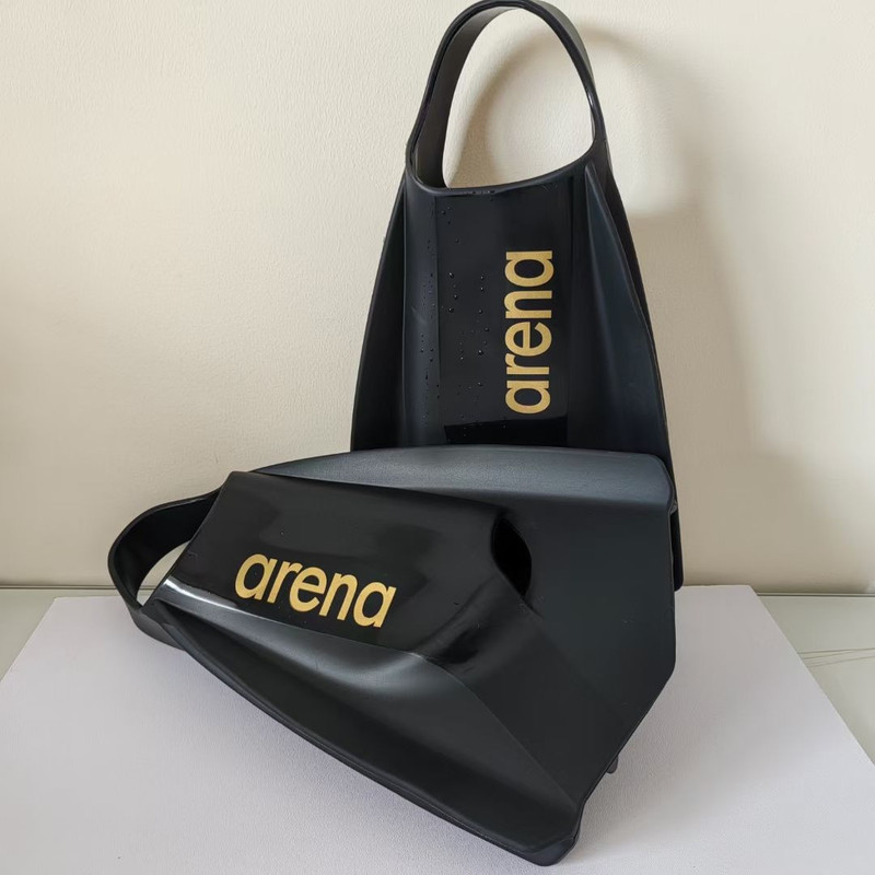 Black Gold Arena Speed-up Short Fins-Swimming Aerobic Giày bốt ngắn đại học màu đen