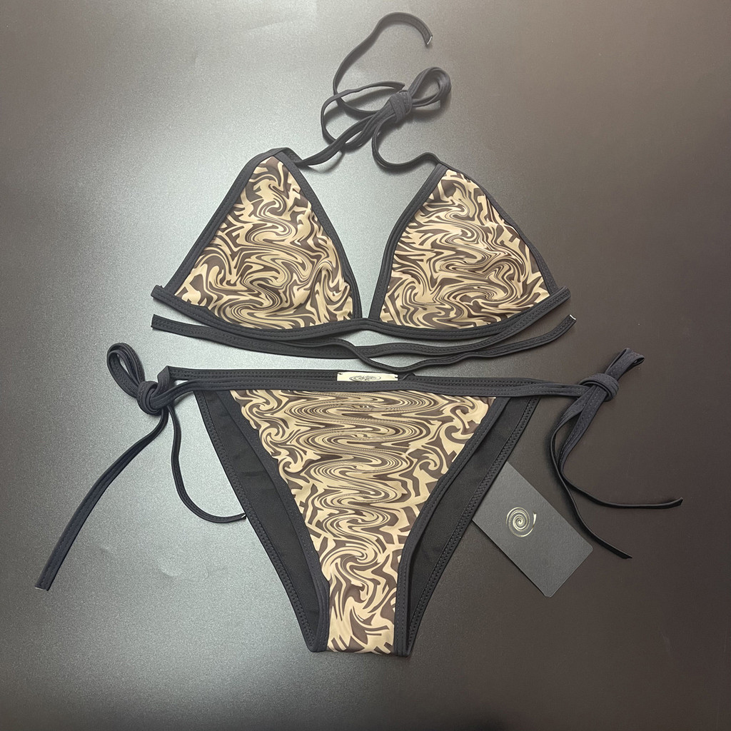 TZAG Two-piece bikini with a three-point design and open back fd Dragon is sexy