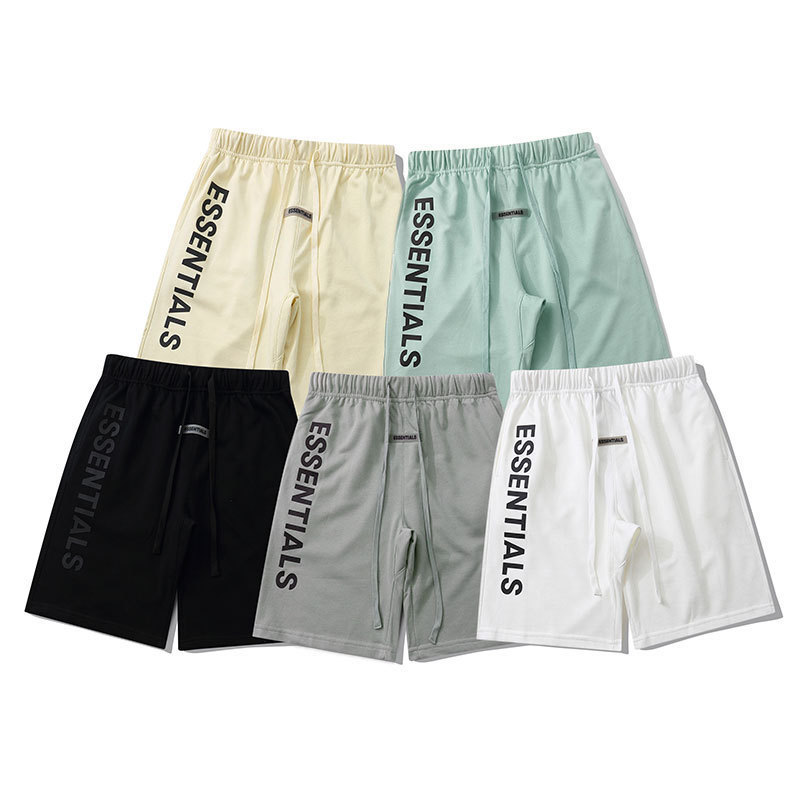 Essentials Essentials FOG Đôi Đường Phố Mặc Quần Thể Thao Kích Thước Lớn Quần Short Rời Nam Nữ Cặp Đ