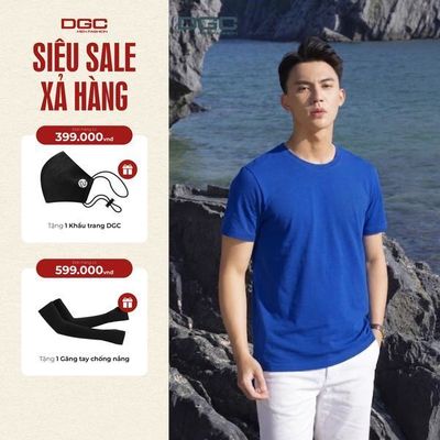 Áo Thun T-Shirt Nam DGC Áo phông bassic Phong Cách Trẻ Trung Chất Vải Thoáng Mát - SATBB12M