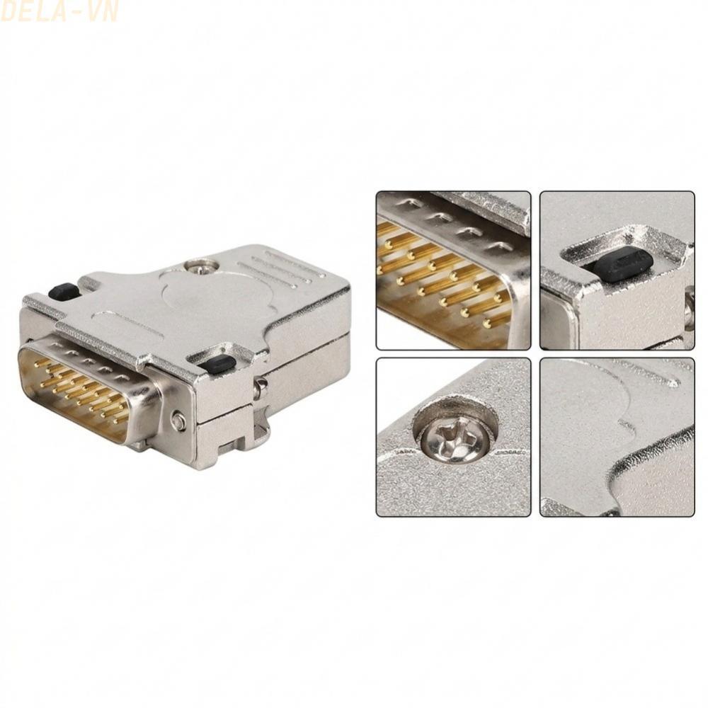 Zinc Alloy DB25 Top Exit metal housing Housing Design with Male Connector#DELA