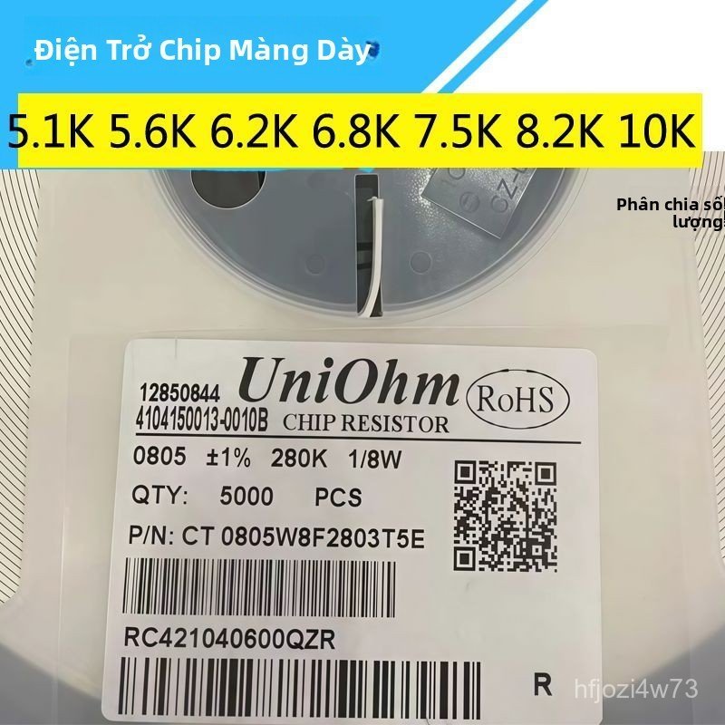 Điện trở dán SMD 5.1K đến 6.8K 5percent cuộn lớn linh kiện chuẩn bền đẹp giao nhanh