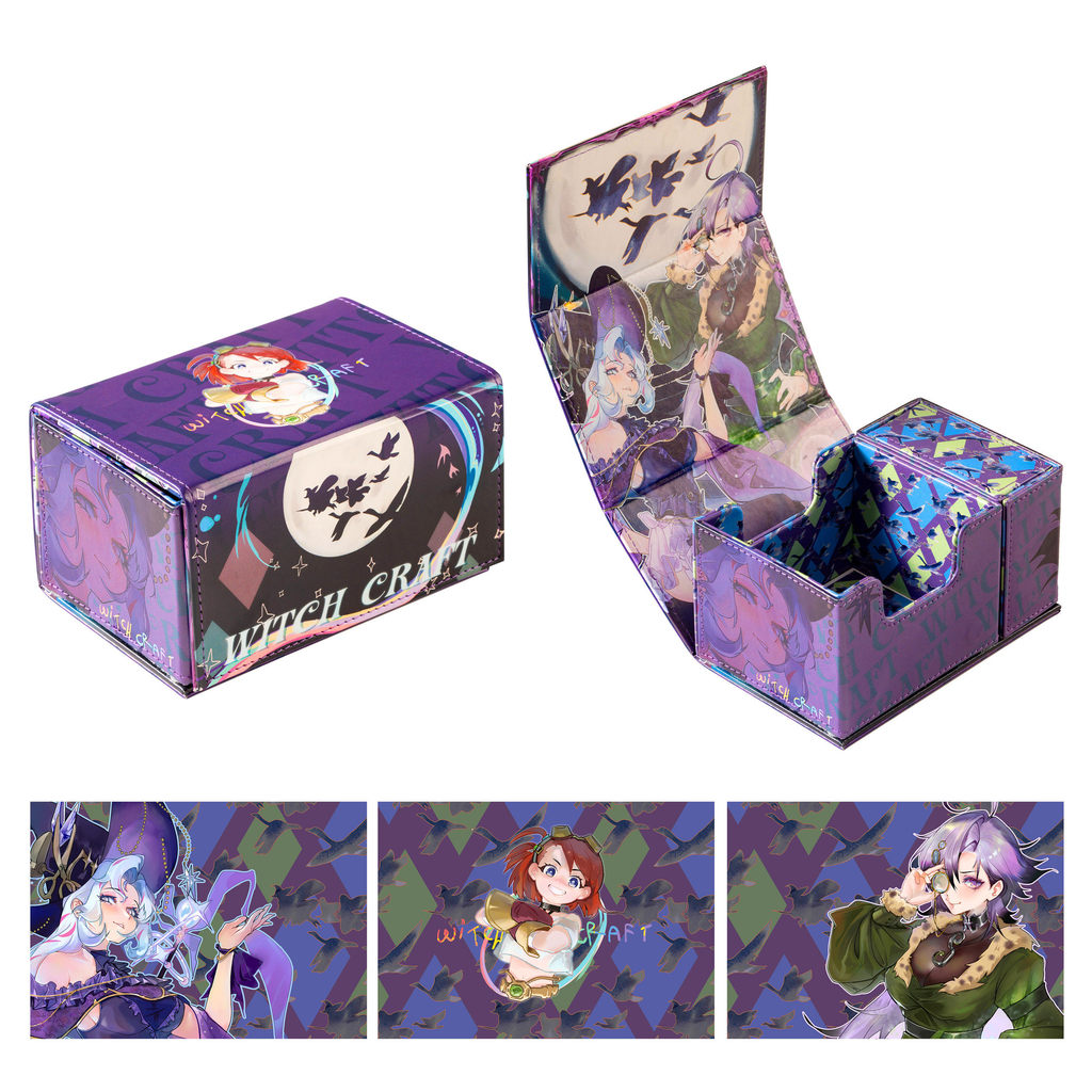 [Black Owl Brand Firefly] Yu-Gi-Oh-Card Box-Witch Art Witch Craft Master Leather Card Box